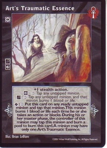 Art's Traumatic Essence VTES CCG BL/DTC- choose your version - Picture 1 of 3