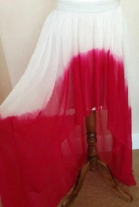 NEW Ltd Edition River Island HIGH LOW DIP HEM MAXI SKIRT COMPLETELY SOLD-OUT £79 - Picture 1 of 7