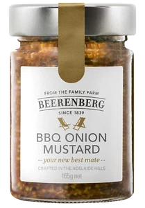 Beerenberg BBQ Onion Mustard 165g - Sweet and Smoky Mustard for Grilled Favou... - Picture 1 of 1