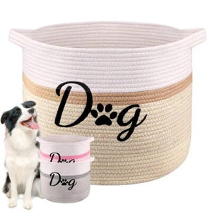 Cesta de almacenamiento de juguetes plegable para perros organizadora de mascotas caja de contenedores con asas para perros gatos - Imagen 1 de 13