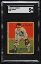1934-36 National Chicle Diamond Stars R327 Al Simmons (Issued in 1935) SGC 3 HOF
