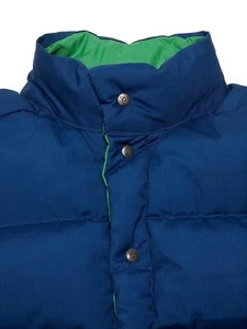 GERRY Vintage Goose Down Vest Convertible Blue Green Made in USA Size S - Picture 1 of 8