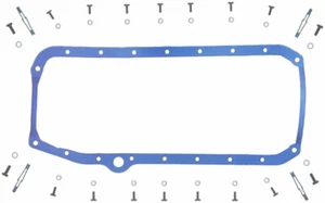 FEL-PRO PERMA-DRY RUBBER OIL PAN GASKET FOR SMALL BLOCK CHEV V8 1957-1974 - Picture 1 of 11