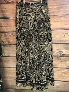 H&M Trend Paisley Equestrian Print Palazzo Wide Legs Pants Size 10 NWT Women’s - Picture 1 of 8