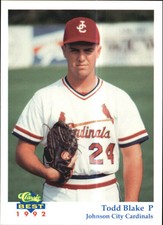 1992 Johnson City Cardinals Classic/Best #25 Todd Blake