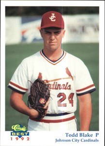 1992 Johnson City Cardinals Classic/Best #25 Todd Blake