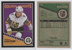 2019-20 O-Pee-Chee Retro Black /100 William Karlsson #432