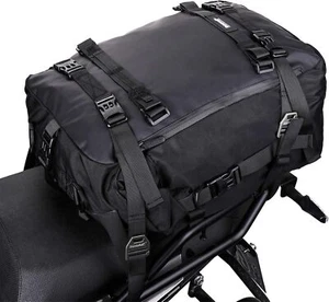 Motorcycle Motorbike Waterproof Backpack Tail Bag Luggage Saddle Pannier Bags - Picture 1 of 7