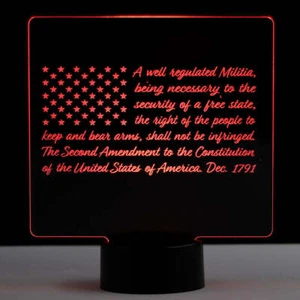 Bandera 2a - Letrero Patriótico Retroiluminado LED - Imagen 1 de 5