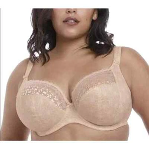 Elomi Kim Caramel Nude Stretch Plunge Bra 38J - Picture 1 of 7