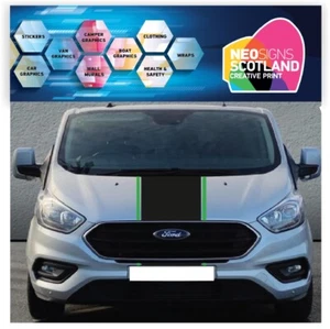 Ford Transit Custom MK7/8/9 Front and Rear Van Stripes Graphic Stickers FORDB03 - Picture 1 of 2