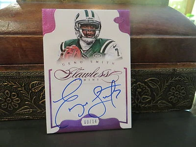 Panini Flawless Pink On Card Autograph Jets Auto Geno Smith   09/14  2014 - Image 1 of 3
