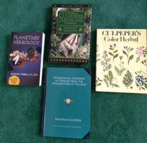 Astrological Judgment of Diseases & 3 other books, Nicholas Culpeper, M. Tierra - Picture 1 of 12
