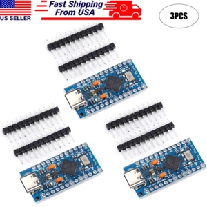 Placa Módulo Micro USB Tipo-C Pro Micro Atmega32U4 5V 16MHz 3 Piezas - Imagen 1 de 9