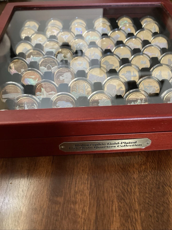 Holographic Gold-Plated U.S. State Quarters Collection  - Image 1 of 4