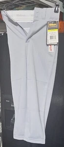 (BB - 42) WILSON PANTALONI DA BASEBALL LUNGHI GRIGI GIOVANILI TAGLIA SMALL - Foto 1 di 3