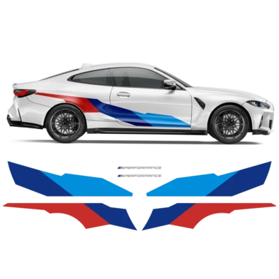 M Performance Motorsport Side Graphics set, for BMW 4 Series G82/G83 - Image 1 of 3