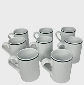 Dansk Bistro Christianshavn Green Mugs Set 8 Portugal 4.25 tall - Picture 1 of 6