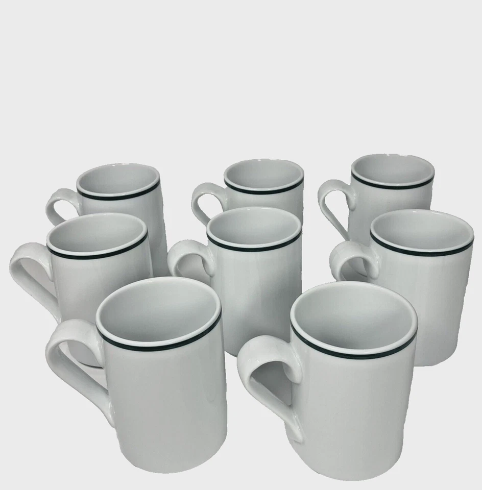 丹斯克小酒馆 Christianshavn 绿色马克杯 8 件套 葡萄牙 4.25 高 — 第 1/4 张图片