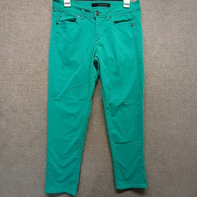 Pantalones para mujer Calvin Klein calce moderno verde talla 6 30x26,5 Foto 1 de 4