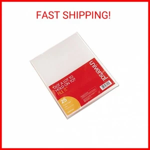 Universal 81525 Project Folders, Jacket, Poly, Letter, Clear (Pack of 25) - Picture 1 of 2