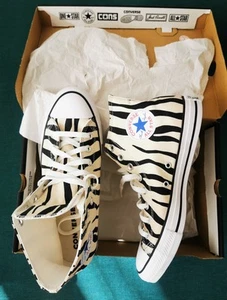 Converse Chuck Taylor All Star Hi ZEBRA Black Greige 166258C 8.5 UK 42 EU 27 CM - Bild 1 von 8