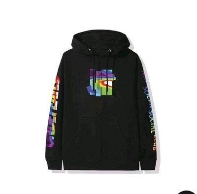 New Undefeated x Anti Social Social Club Hot In Here Hoodie FW19 Black NWT M  - Image 1 of 4
