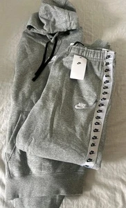 Nike Club Men's Full Hooded Tracksuit XL Grey - Picture 1 of 6