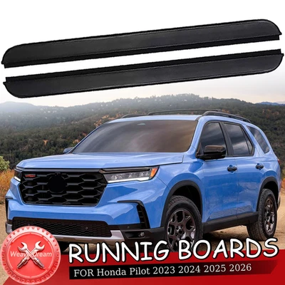 Tablas de correr de 600 lb aptas para Honda Pilot 2023-2026 barras Nerf negras Foto 1 de 4