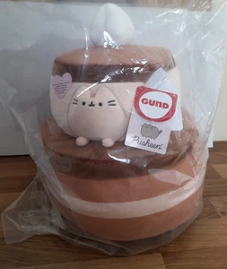 BNWT/SEALED BAG Gund CHOCOLATE CAKE PUSHEEN - Large 11" SOFT & SQUISHY Plush Toy - Picture 1 of 4
