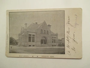 Fremont Nebraska Postcard Post Office NE - Picture 1 of 2