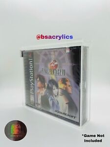 Sony PlayStation PS1 Two Disc Video Game Acrylic Display Case Protector