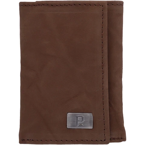 Pittsburgh Pirates Leather Trifold Wallet with Concho Cover