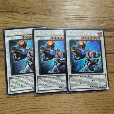 3x YuGiOh Genex Ally Triforce HA04-EN057 LP - Image 1 of 2