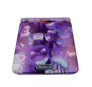 Gameboy Advance SP AGS101 IPS V5 LCD Bildschirm Nintendo Ghost Edition 1050mAh - Bild 1 von 15