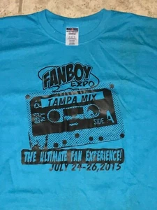 Fanboy Expo 2015 Tampa Bay Event convention Shirt Size XL Mixtape - Picture 1 of 3