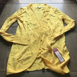 NWTMerona small yellow open front cartigan gold/507574 $22.99 - Picture 1 of 10