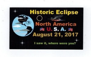 2017 Solar Eclipse frig magnet refrigerator fridge sun moon USA Graff