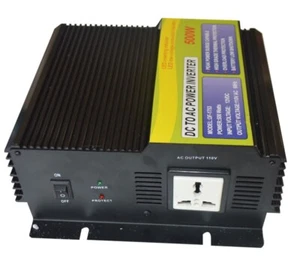 Portable Inverter w/Overload Protection Input 12VDC Output 110V 60HZ Brand New - Picture 1 of 8