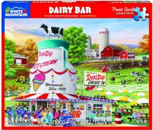 White Mountain Puzzles Milch Leiste 1000 Teile Puzzle 760mm x 610mm - Picture 1 of 3