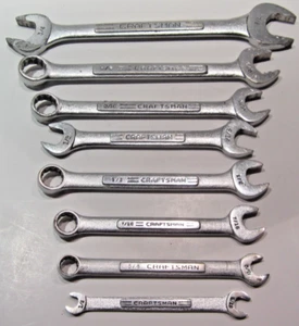 Craftsman Combination Wrench Vintage - Mixed Lot of 8 - Made in USA - Picture 1 of 10