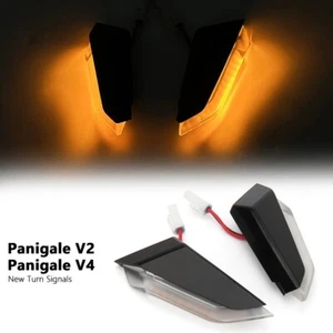 Espejos retrovisores delanteros de motocicleta indicador de luz de giro LED para Ducati Panigale V2 - Imagen 1 de 7