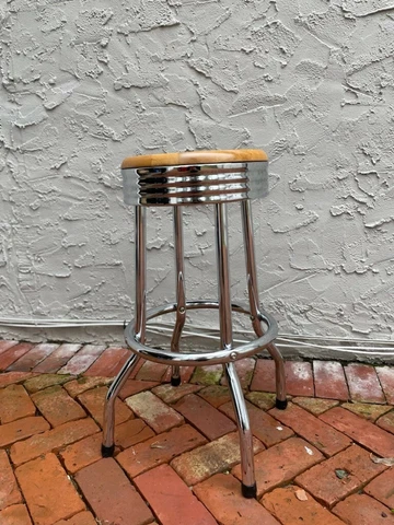 SET OF 4!  Butcher Block Bar Stools JOHN BOOS Cover