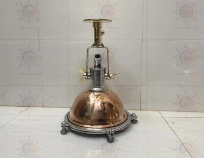 Lámpara colgante de techo - Lámpara colgante náutica de cobre y latón Foto 1 de 4