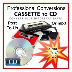 Cassette Converter Service Transfer To CD USB Mp3 File Audio Tape Conversion - Picture 1 of 10