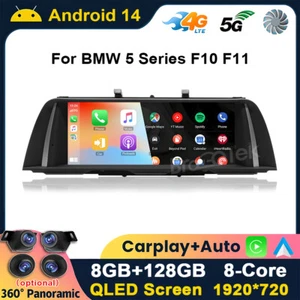 Pantalla GPS estéreo inalámbrica Android 14 de 10,25"" para BMW Serie 5 F10 F11 - Imagen 1 de 16