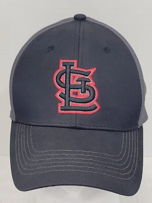 Gorra ajustable negra/gris con logotipo favorito de los fanáticos de los Cardenales de San Luis de béisbol MLB Foto 1 de 4
