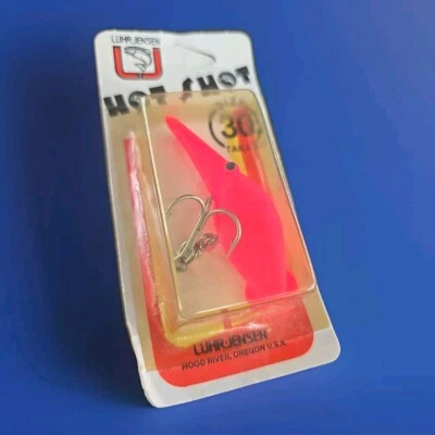 Vintage Luhr Jensen Hot Shot 30 5433-030-0938 Flo/Pink Dated Jun 99 - Image 1 of 4