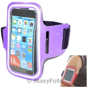 MAXY CUSTODIA DA BRACCIO ARMBAND PER CORRERE UNIVERSALE SIZE IPH6L VIOLA 78E74CA - Foto 1 di 9