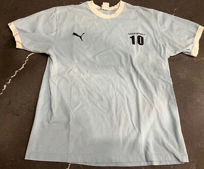 Camiseta Puma Diego Maradona RÉPLICA ARGENTINA Camiseta TIMBRE Para Hombre Grande Leer Foto 1 de 4